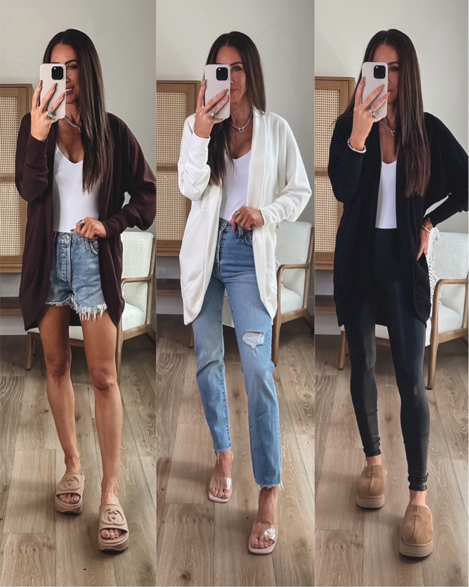 $24 must have cardigan in the viral scuba knit fabric! Feels like the air essentials from spanx…which I own and love too 
Sz small 
Leggings spanx on sale nsale
Same with Ugg slippers 


#LTKOver40 #LTKU #LTKFindsUnder50