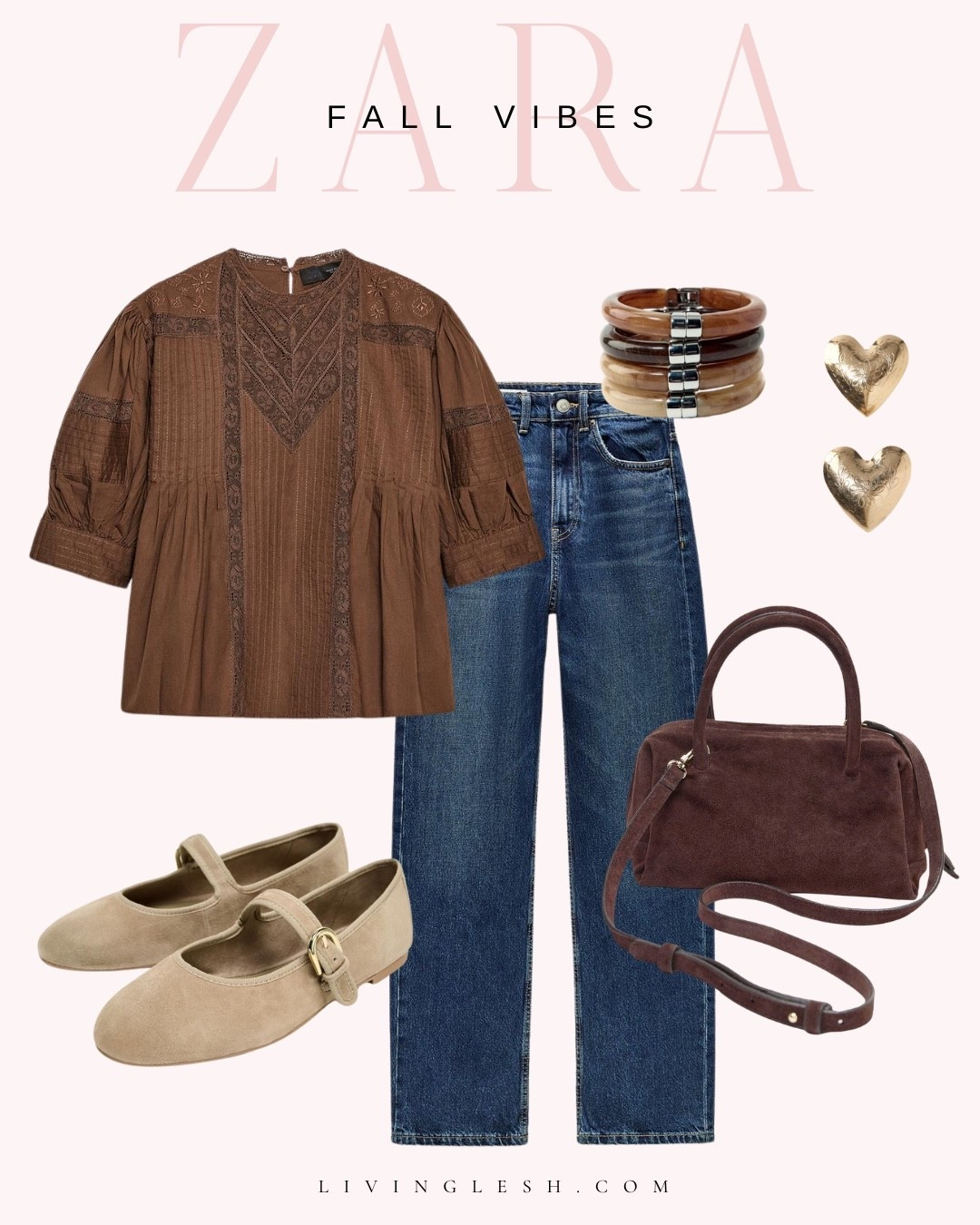 Zara | Zara outfit | Zara fashion | Fall outfit | Fall blouse | Dark wash jeans | Mom jeans | Ballet flats | Fall bag | Fall tote | Fall purse | Transition to Fall | Zara women's | Fall outfit | Casual outfit

#LTKStyleTip #LTKSeasonal #LTKFindsUnder50