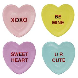 7" Sentiments Heart Paper Plates, 12ct. by Celebrate It™ | Michaels Stores