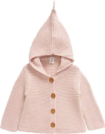 Baby Organic Cotton Hooded Cardigan | Nordstrom