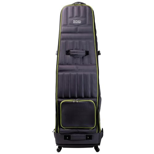 Izzo Golf Travel Bag - Golf Club Travel Cover Case, High Roller (Grey/Lime) | Amazon (US)