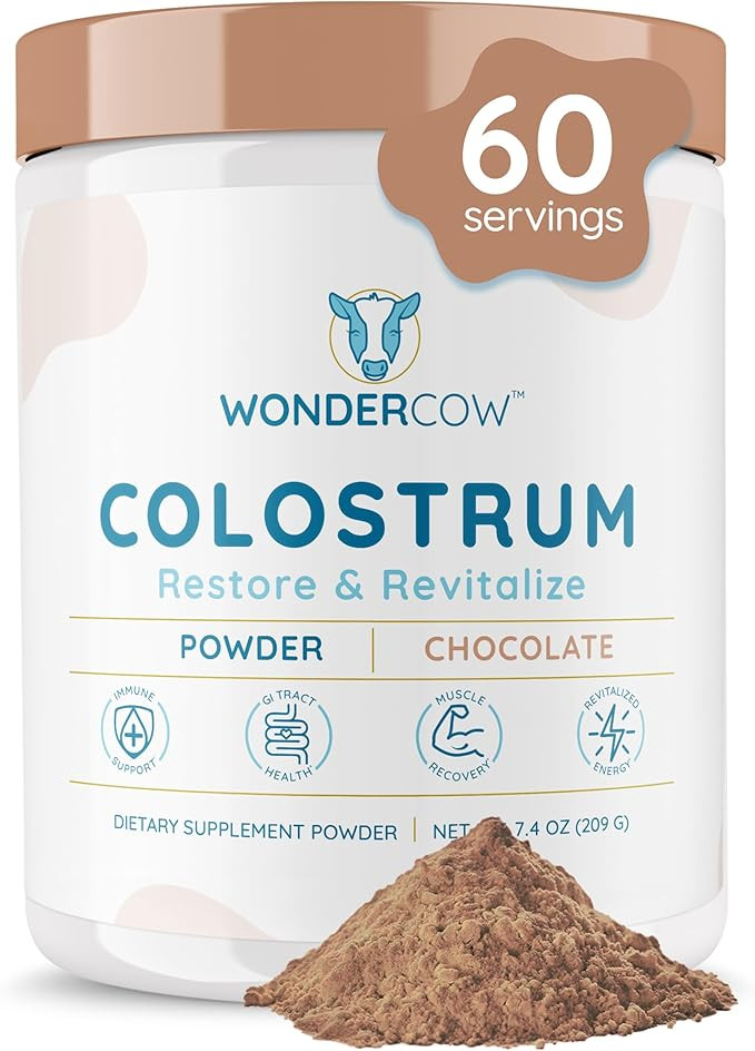 WONDERCOW Colostrum Supplement Powder for Gut Health, Immune Support, Muscle Recovery & Wellness ... | Amazon (US)