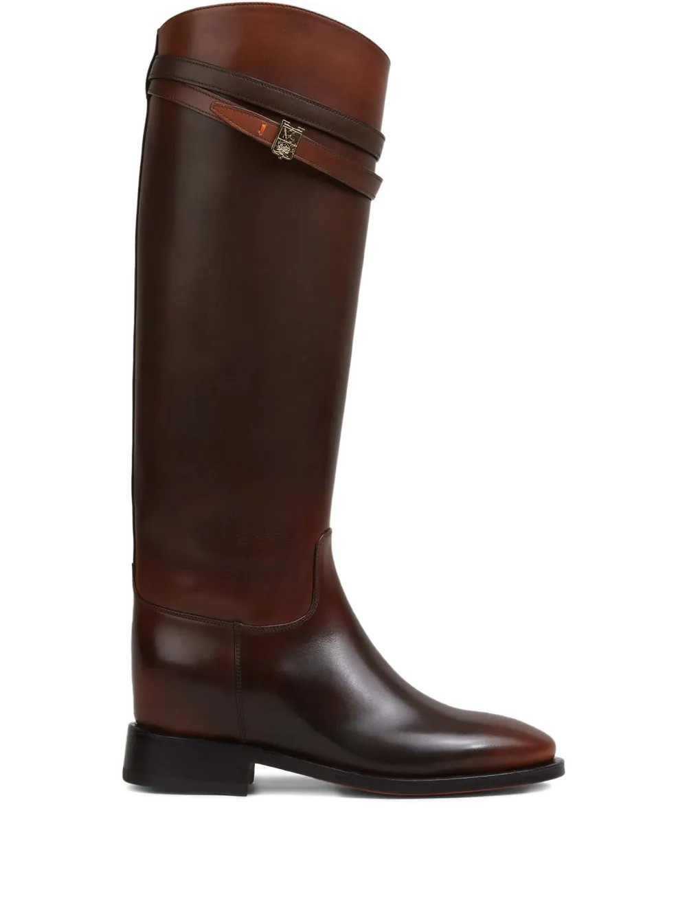 Santoni Hermione strap boots - Brown | Farfetch Global