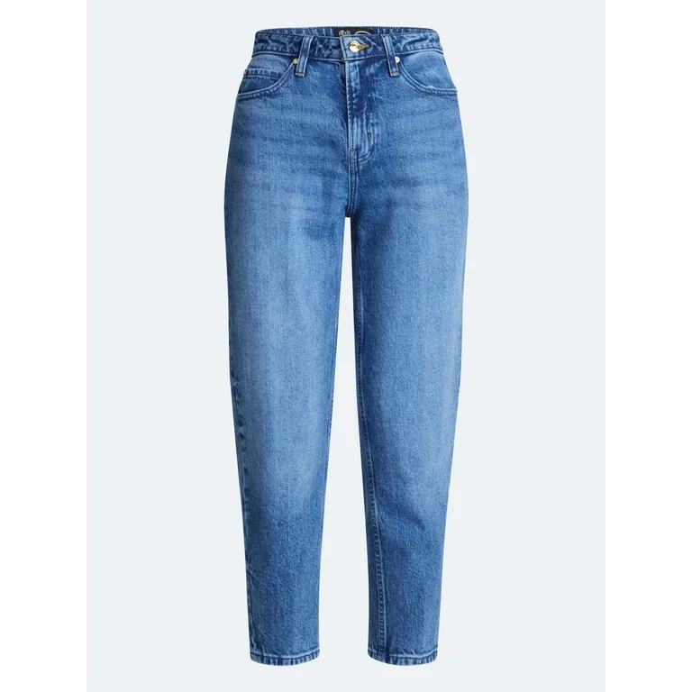 Devil Wears Prada Scoop Collection Women's and Women's Plus Crease Barrel Jeans, 26.5'' Inseam, S... | Walmart (US)