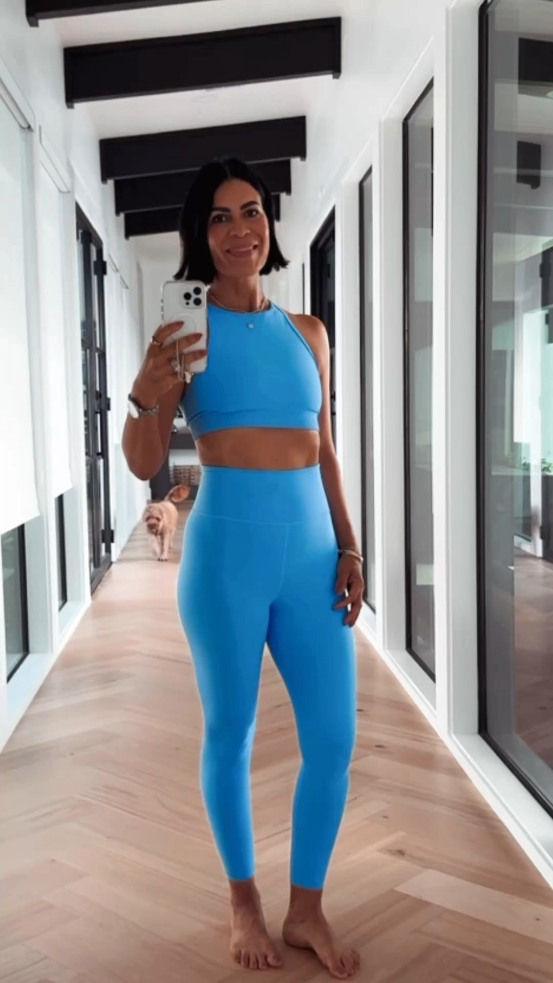 Love this set so much I own it in three different colors!?!
The Highwaisted leggings slims your waist..
The racer back high neck bra is one is such a flattering cut… and the back is so precious! 
Set girl forever! 
Perfect for lifting, yoga, Pilates……
And this color is gorgeous !
Best part is that it’s on sale.

#LTKActive #LTKStyleTip #LTKOver40