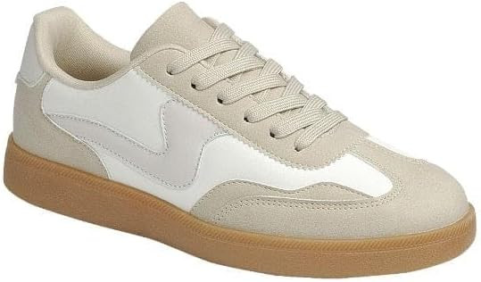 Forever Link Modern-12 Women's Low Top Lady Sneakers Lace-up Fashion Shoes | Amazon (US)