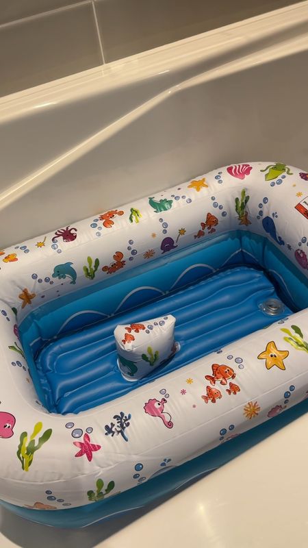 This inflatable bathtub was perfect for Eliana when we were on vacation. So compact, easy to use, and she loved it.

#LTKfamily #LTKbaby #LTKtravel