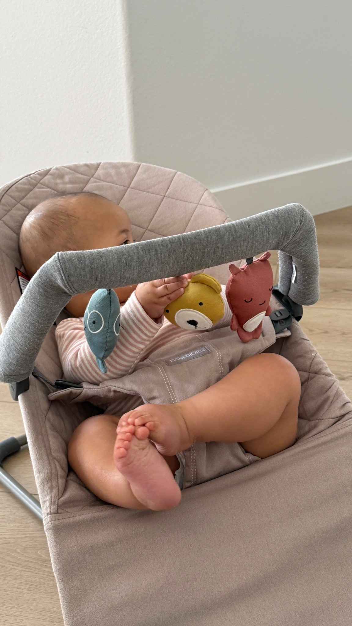 baby bouncer to keep her closer and entertained while i do chores! the attachments are so cute too ❤️ #babybouncer #babybjorn #babyitems #bsbyregistry 

#LTKKids #LTKBaby #LTKFamily