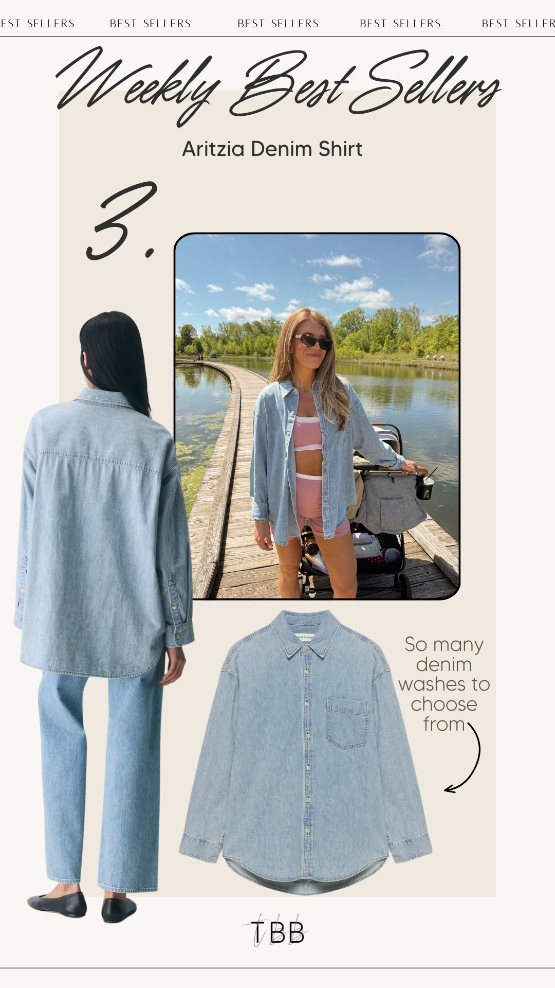This Aritzia denim shirt is one of those pieces you can style so many ways. I’ve been loving it over activewear, layered with tanks, or tied around my waist. You’ll thank me for this one later 🤍

#LTKgrwm #LTKootd #LTKSaleAlert