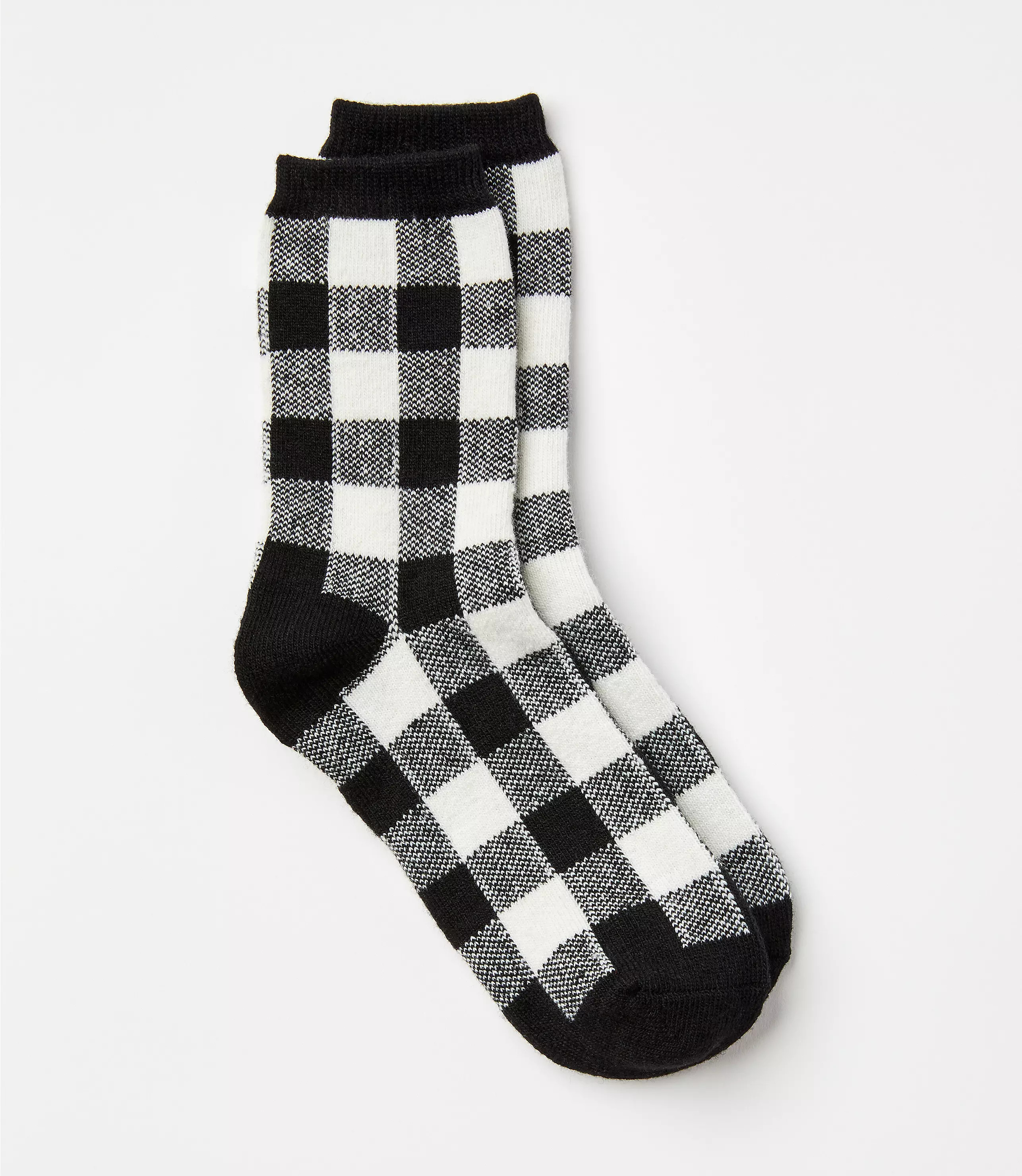 Buffalo Plaid Crew Socks | LOFT