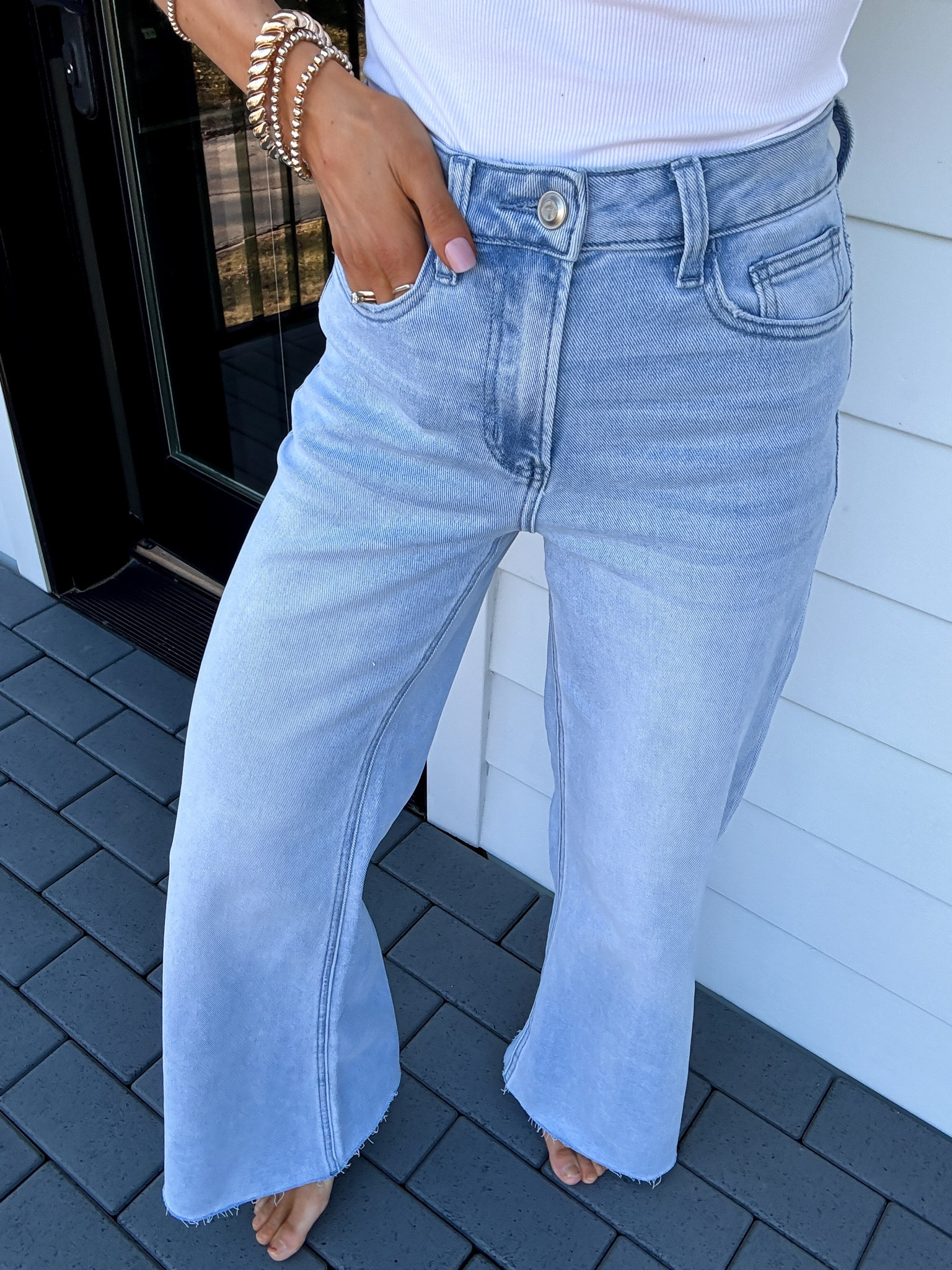 I’ll be wearing these sweatpants jeans until further notice! Wearing a size 25 with a 32” inseam. Come in length options! Super stretchy and fit true to size!

#LTKootd #LTKSaleAlert #LTKmomlife