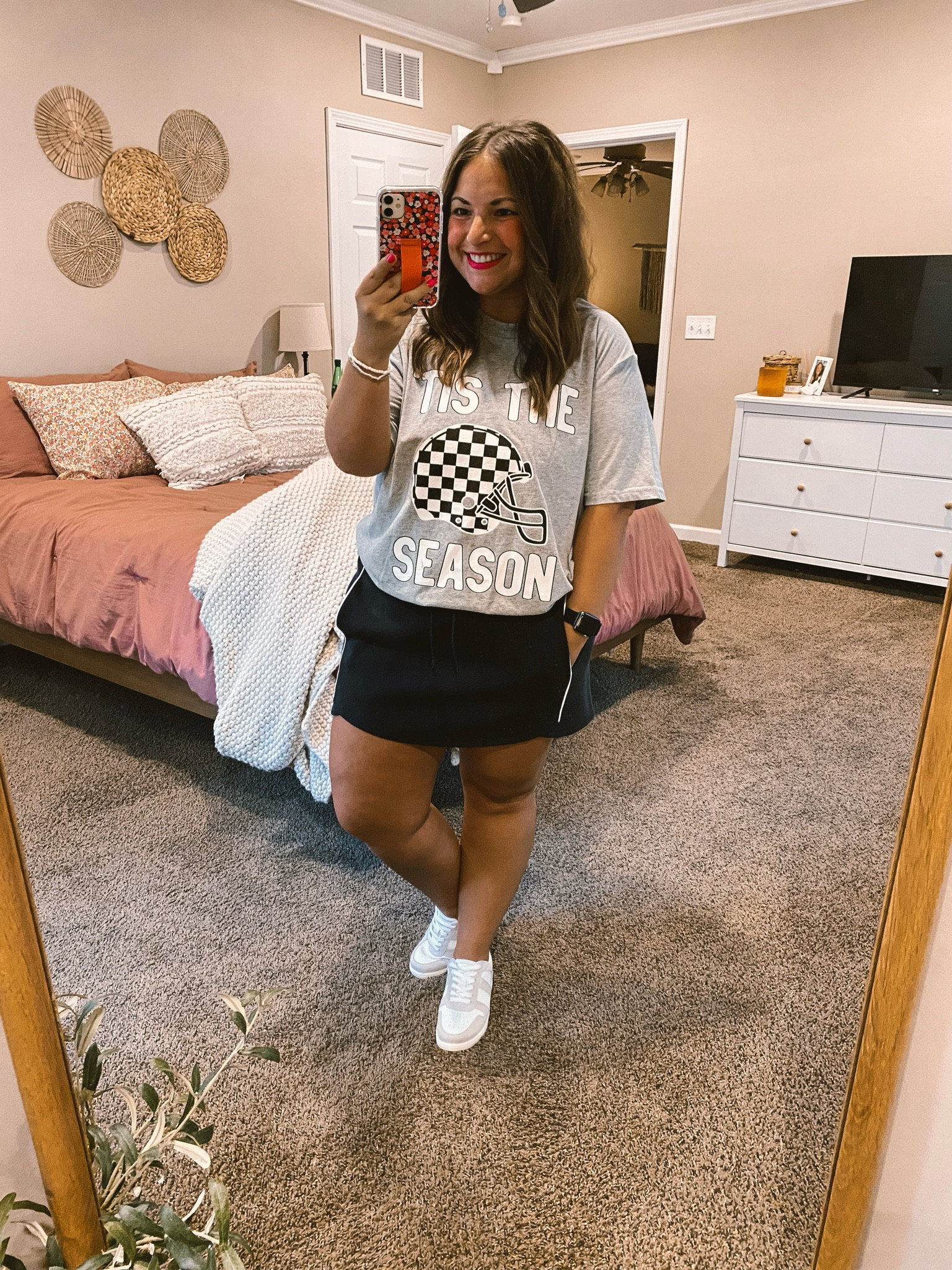 Y’all know I looove dressing up for game days!!! 😍🏈🫶🏻 Sneakers & skort are Target & tee is Pink Lily.

sneakers: fit true to size // wearing a 5
skort: fits true to size // wearing a large
tee: fits true to size // wearing a large

#LTKFindsUnder50 #LTKStyleTip #LTKFallSale