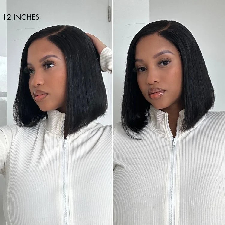 Blunt Cut Bob Glueless Minimalist HD Lace Short Hair Wig Luvme All-Day Comfort\u2122 | Luvmehair