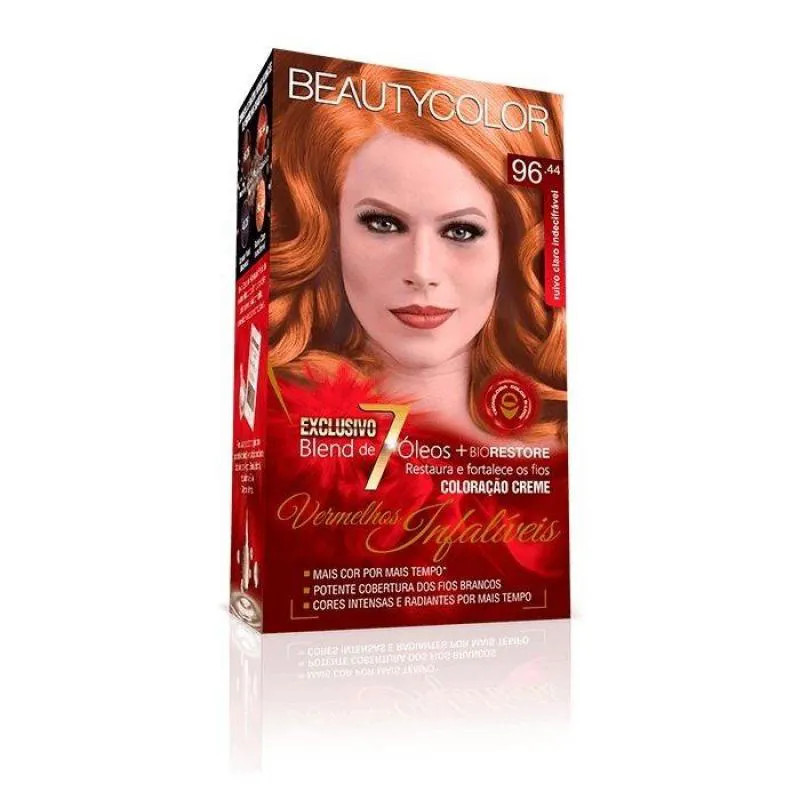 Tintura Beauty Color 96.44 Ruivo Claro Indecifrave (Espe) | DrogaRaia (BR)