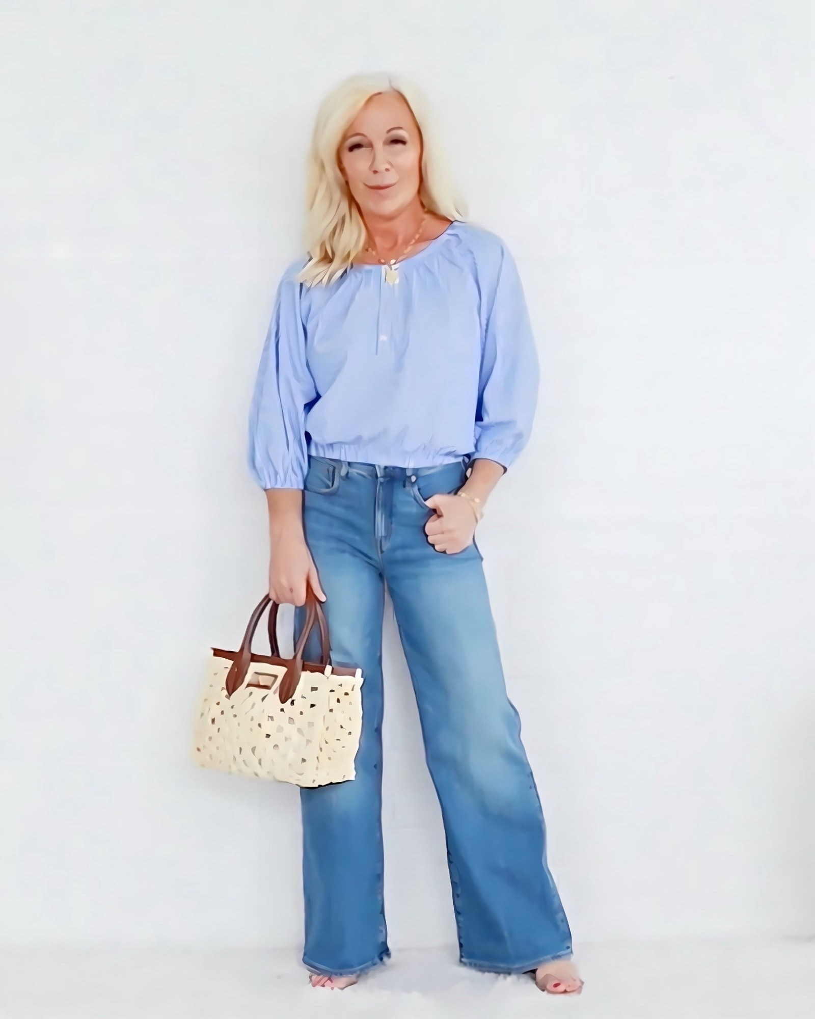 I’m 5'0 — and look how TALL these jeans make me look!

Same jeans as yesterday … now in blue denim.

And just like the white pair — the high-rise + long trouser line creates that incredible leg-lengthening effect.

The higher rise and longer line make my ultra-petite legs look long and lean (which we all love).

🤍 Petite girls — this is the kind of jean that changes everything.

👖 Comment DENIM if you love these.

(I earn commission from these links.)

🌸Midlife It Girl Energy,
Valarie

#LTKSpringSale #LTKPetite #LTKOver40