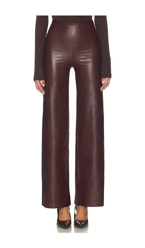 Commando Faux Leather Wide Leg Pant in Burgundy. Size L. Also in M, XL. | Revolve Clothing (Global)