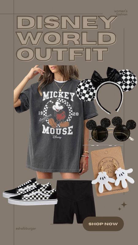 Women’s checkered Mickey Mouse outfit for Disney World trip and vacation 

#LTKTravel #LTKFindsUnder100 #LTKSaleAlert