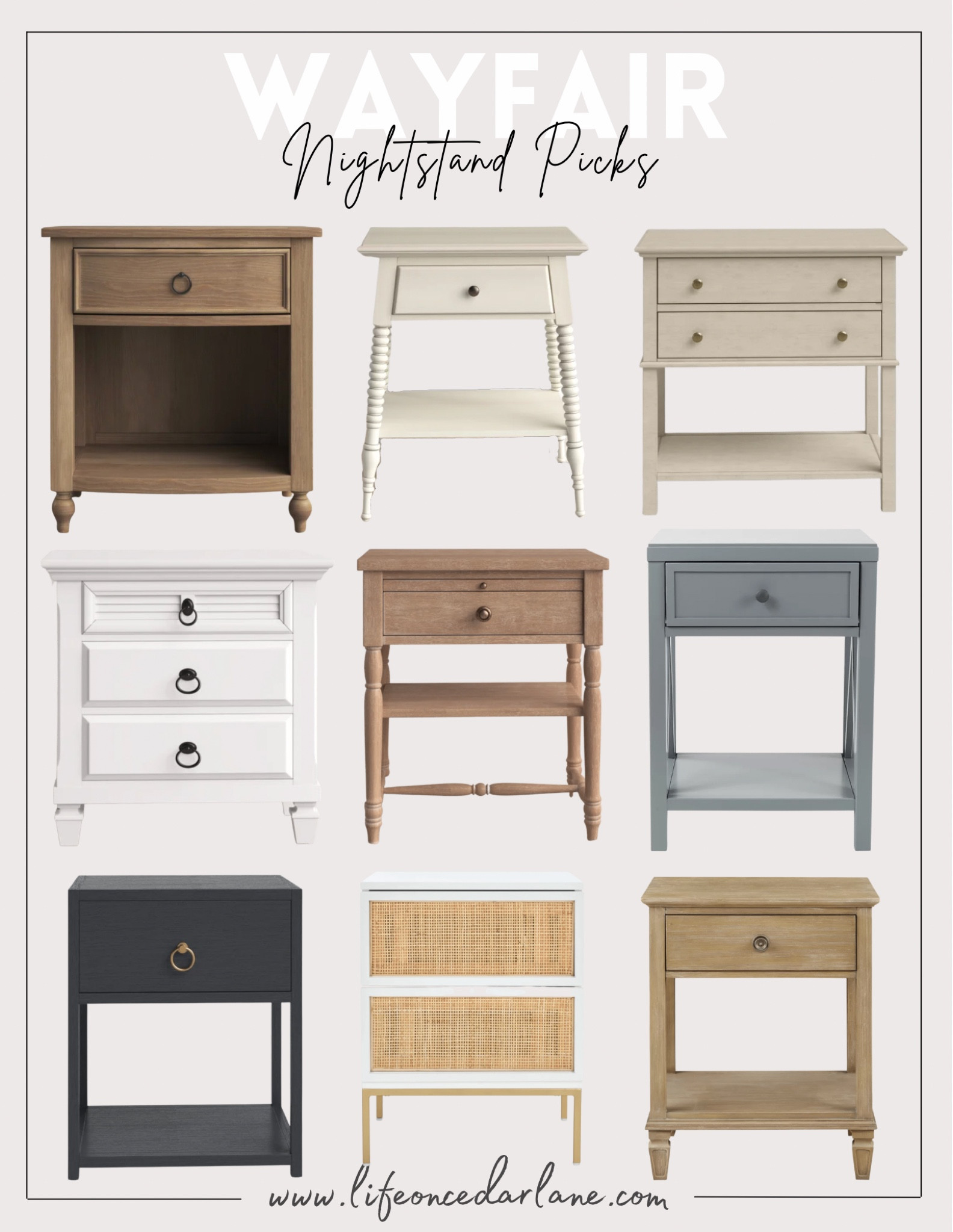 Wayfair Nightstand Picks- check out our faves! Perfect for your primary room, kids bedroom & guest bedroom. Some on sale too!

#furniture #bedroomrefresh #designinspo #homedecor

#LTKsalealert #LTKhome