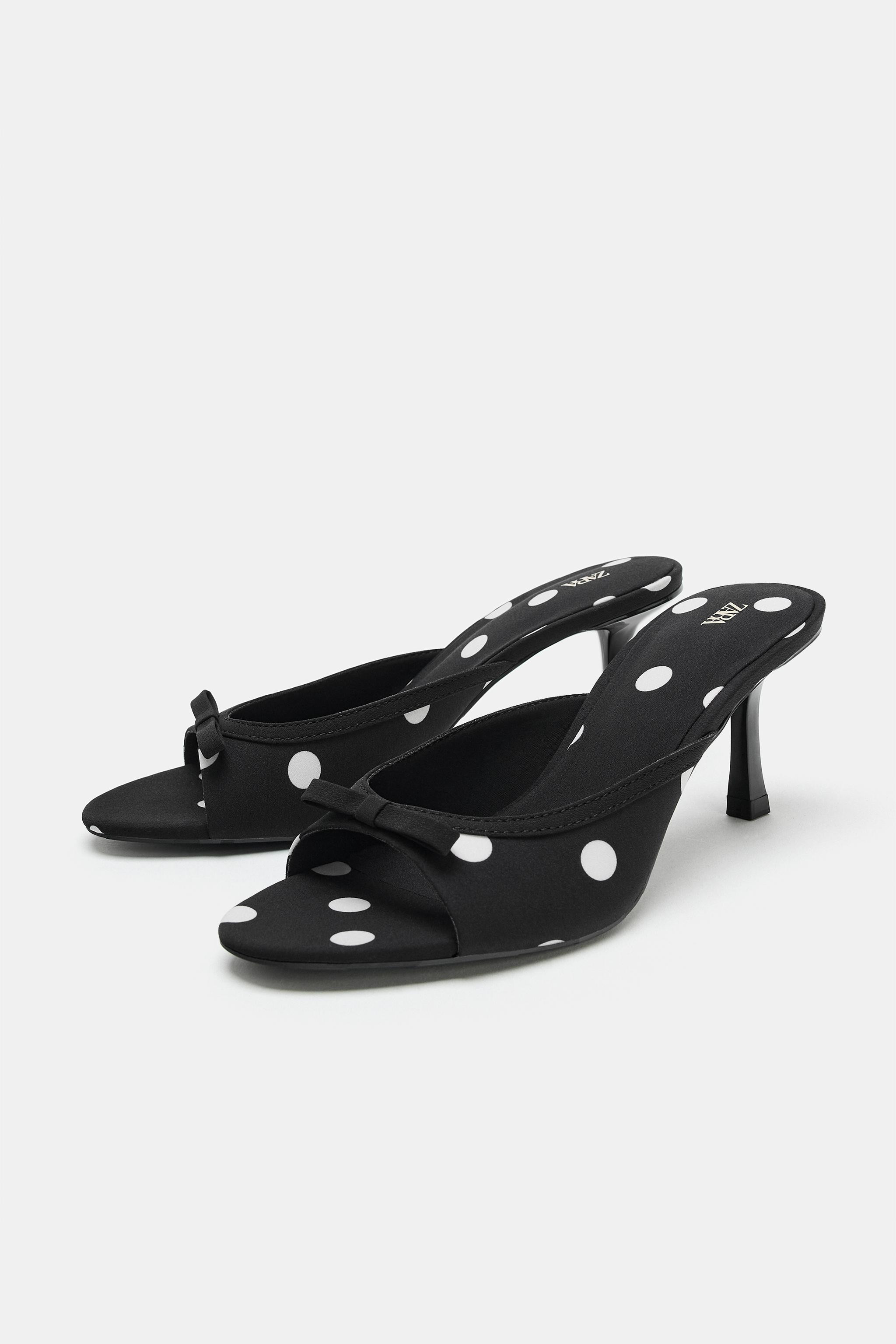 SANDALES IMPRIMÉES À NŒUD | Zara FR