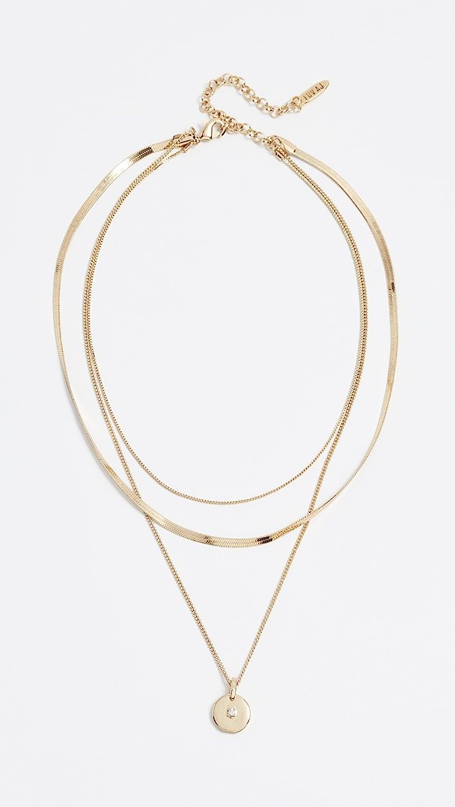 Crystal Disc Charm Necklace | Shopbop