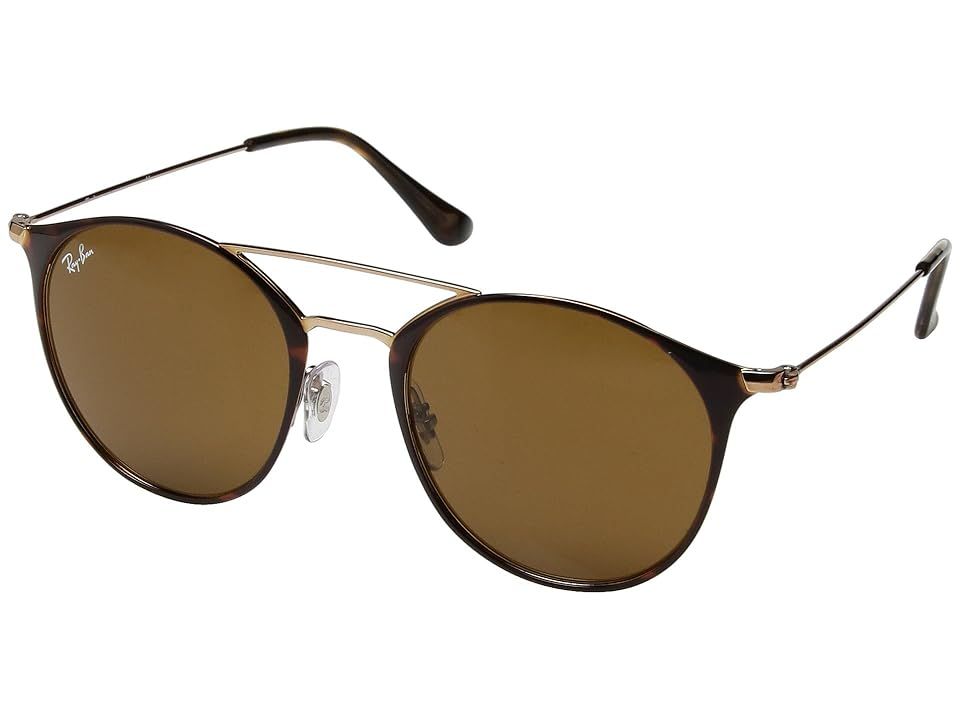 Ray-Ban 0RB3546 52mm (Copper On Top Havana/Brown) Fashion Sunglasses | Zappos
