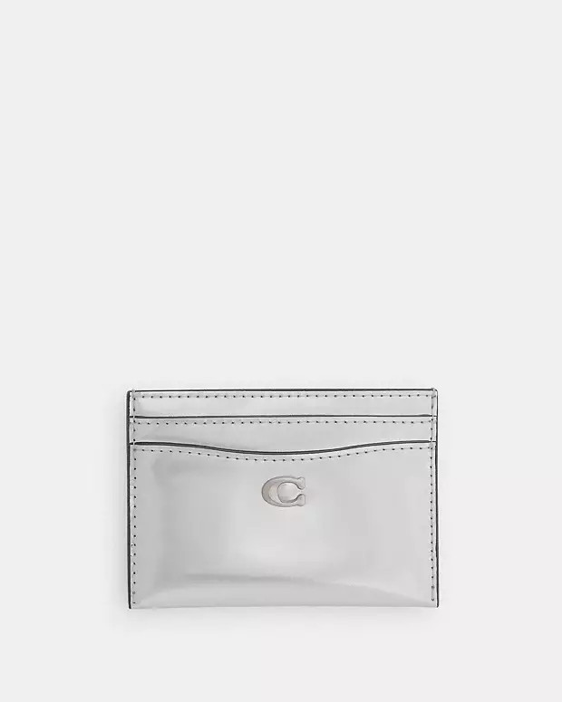 Essential Card Case In Silver Metallic | Coach (US)