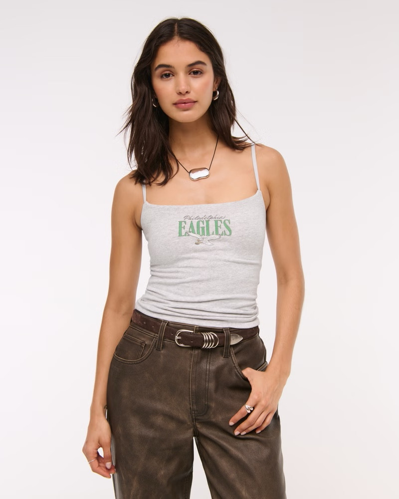 If you’ve been eyeing Abercrombie x NFL collection - it’s on sale right now!!! 

I personally have this tank & love it. Super soft. Fits like a glove in a size large. I have my eye on the dress too! 

#LTKActive #LTKFindsUnder100 #LTKSaleAlert
