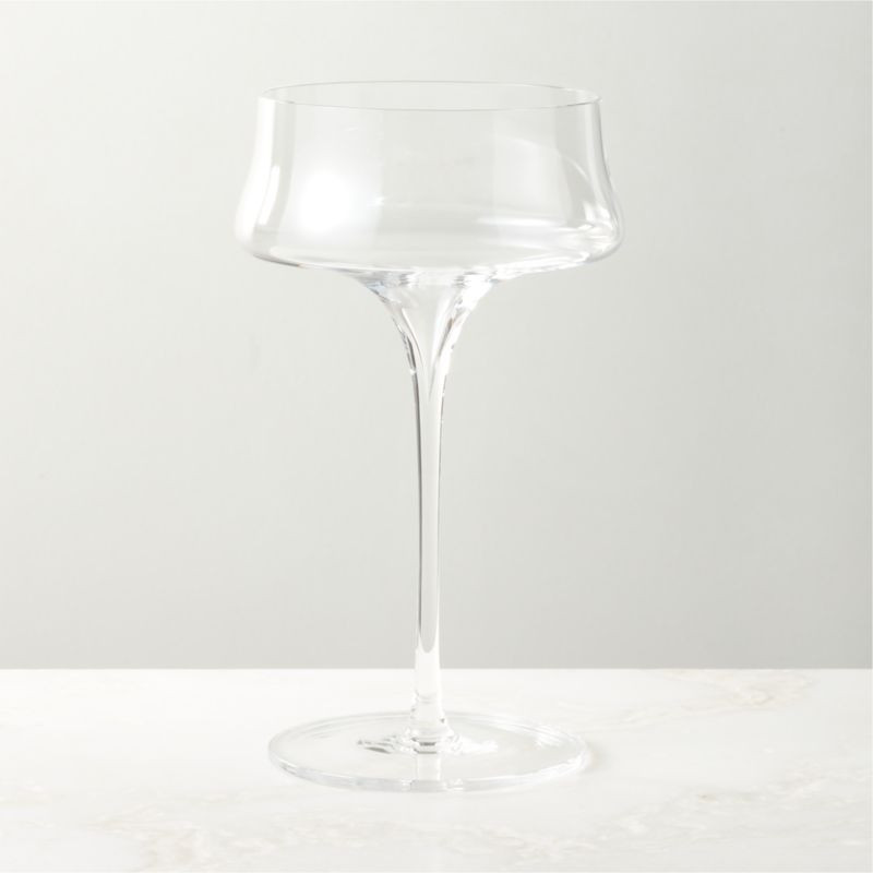Estera Clear Coupe Glass | CB2 | CB2