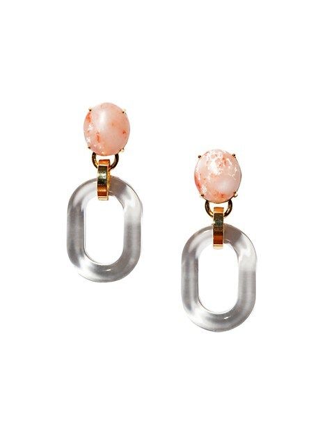 Club Link Acetate & Stone Drop Earrings | Saks Fifth Avenue OFF 5TH