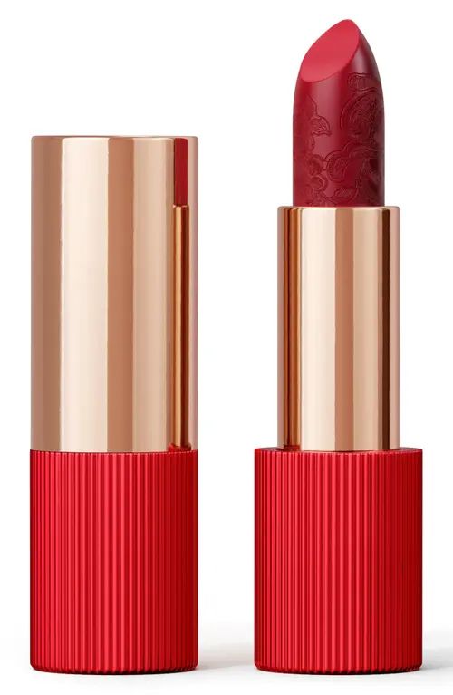 La Perla Refillable Matte Silk Lipstick in Venetian Red at Nordstrom | Nordstrom