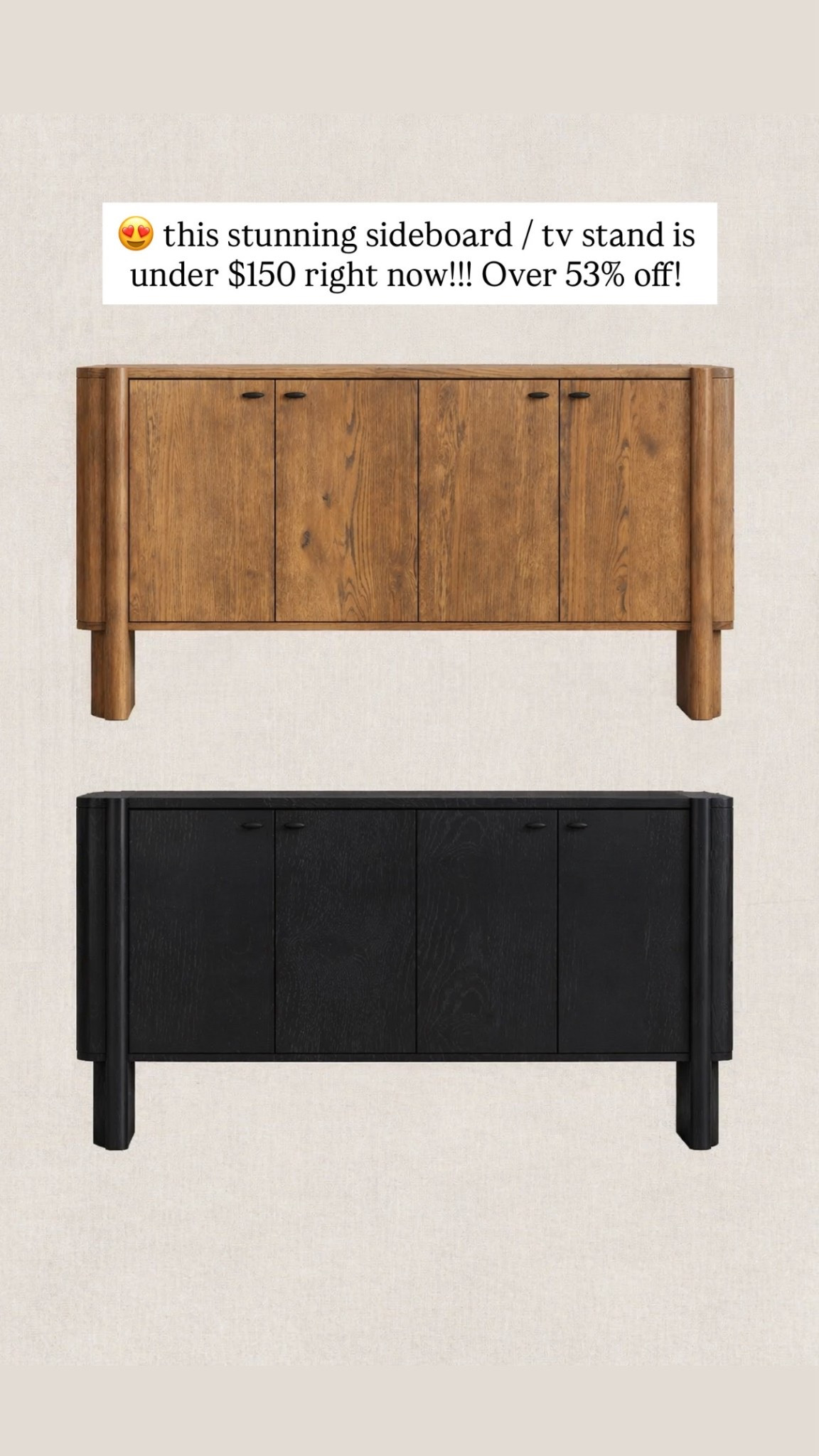 😍 this stunning sideboard / tv stand is under $150 right now!!! Over 53% off!

#LTKSaleAlert #LTKHome