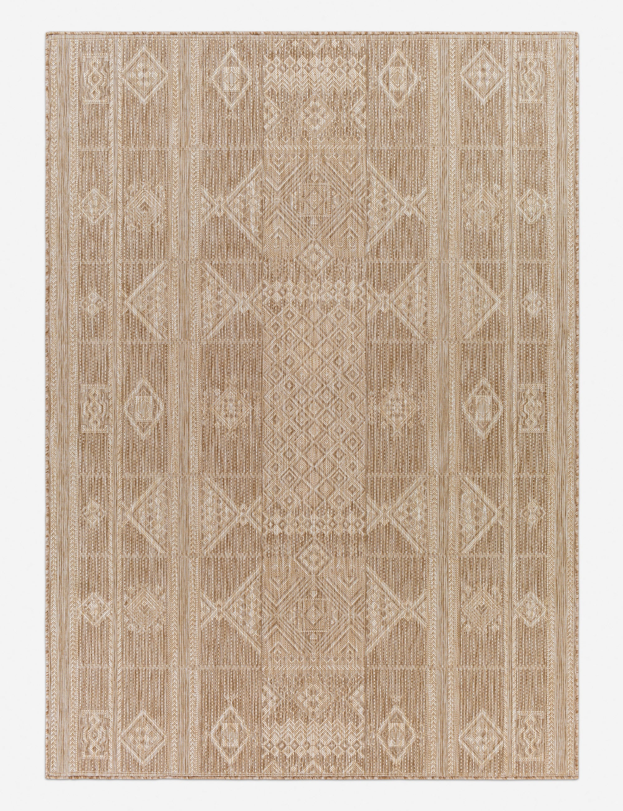 Yamina Indoor / Outdoor Rug, Taupe 6'7" x 9' | Lulu and Georgia 