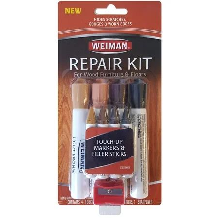 Weiman Wood Repair System Kit - 4 Filler Sticks 4 Touch Up Markers | Walmart (US)