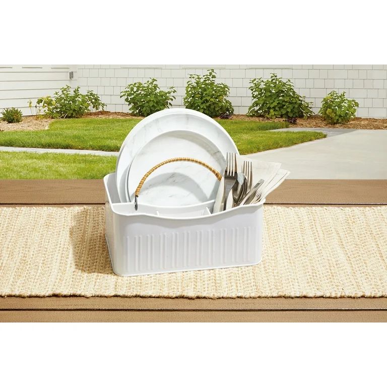 Better Homes & Gardens White Utensil Caddy, Metal Caddy | Walmart (US)