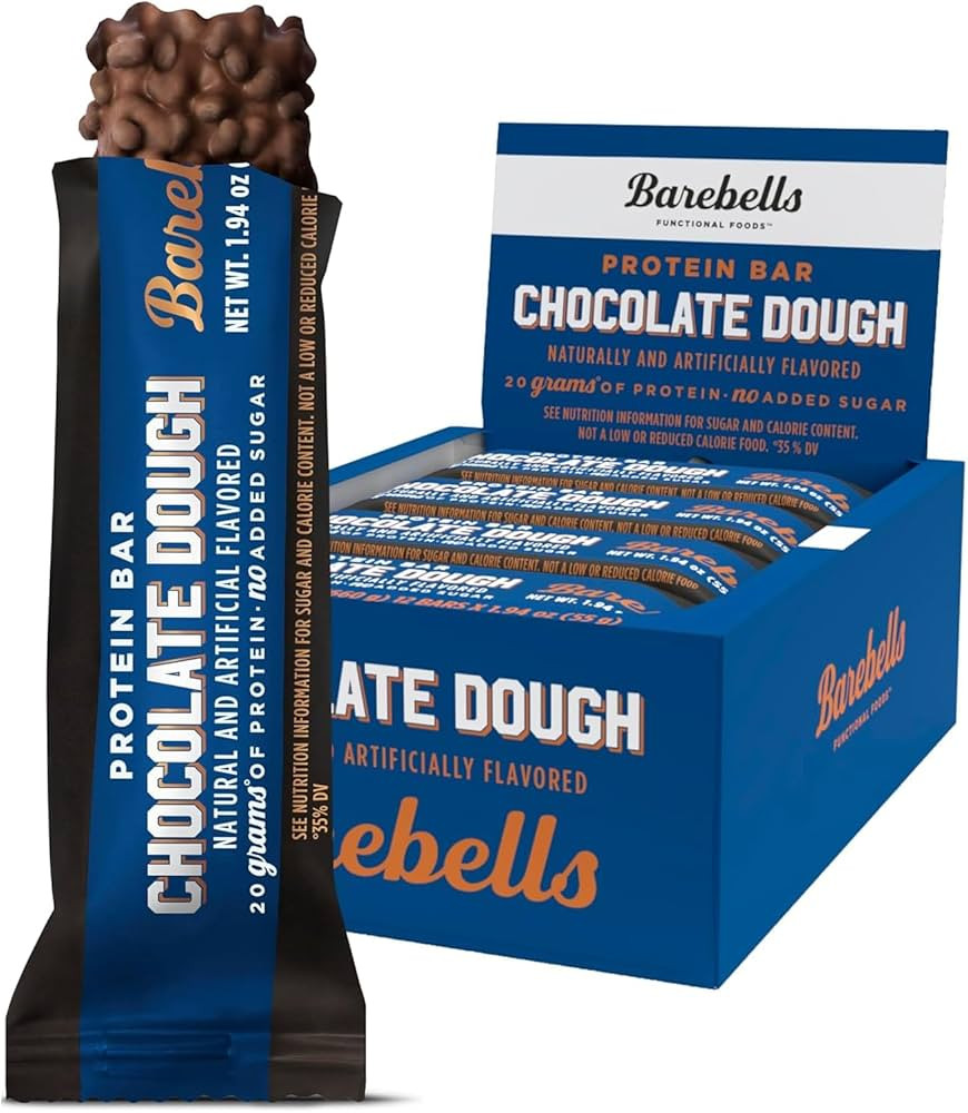 Barebells Protein Bars Chocolate Dough – 12 Count, 1.94oz Each, 20g Protein, 1g Sugar – Choco... | Amazon (CA)