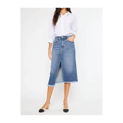 Women's High Rise Denim Midi Skirt - KanCan XL | Target