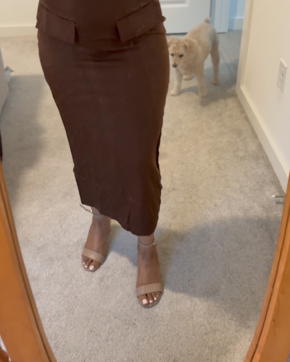 This is by far, my fave piece of them all. A backwards belt?! What?!🤯

Love the fabric. It’s so smooth and so warm. I can’t wait to wear this to church in the fall. I have an excuse to purchase more boots. 😉

This is an XS. I believe it’s petite as well. Love the color. It comes in various colors. Love the length. It’s not tight but of course if you want it tighter, adjust the belt to the appropriate button in the back.  In love 🤎

#shein #dress #suitdress #business #ceo 

#LTKWorkwear #LTKFallSale #LTKSeasonal