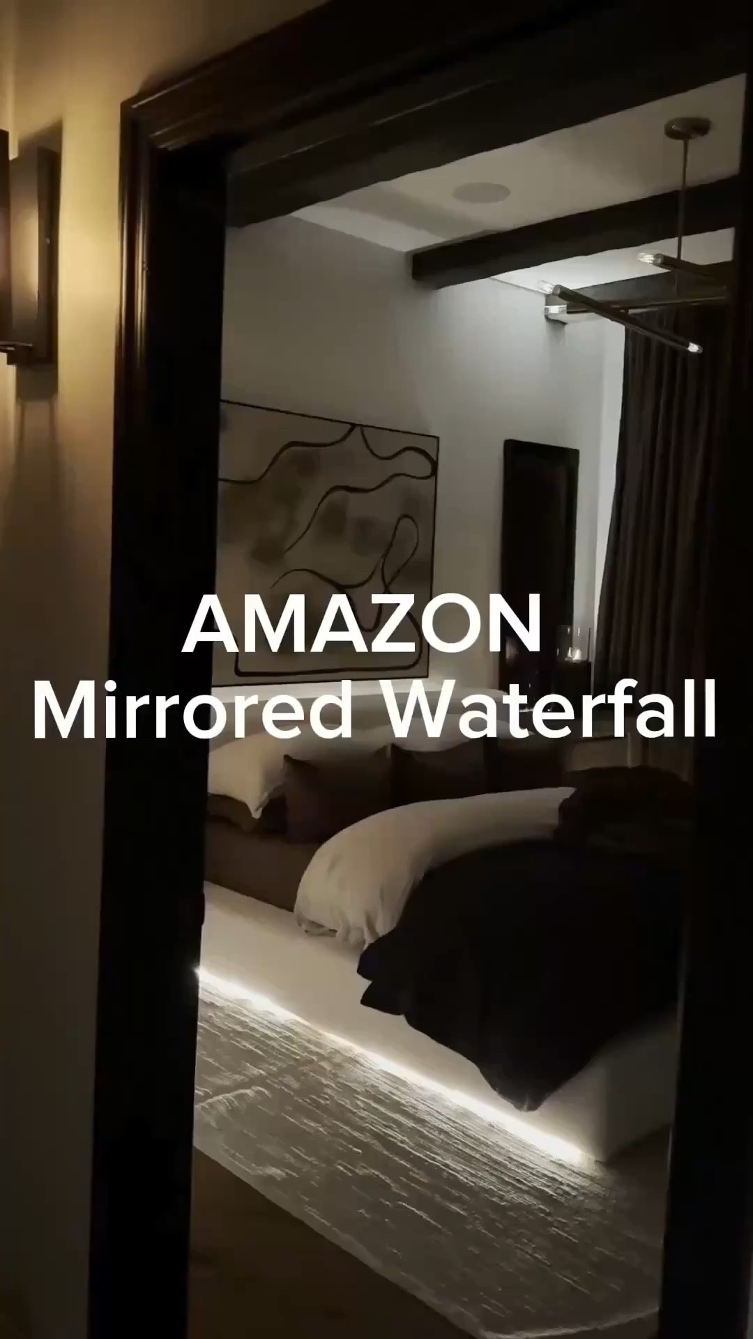 ​​If the sound of water relaxes you, you’ll love this beautiful waterfall mirror. It's a perfect bedside and is so calming. The mirror is gorgeous and has a black or brown mirror color to choose from when installing. I chose brown, the color is gorgeous. 🤎

For those of you asking. 😄

I cut a section out of the nightstand, the top drawer area. The waterfall sits perfectly in there and rests against the wall. The nightstand has a little nick in the back (it comes that way) so the light to the waterfall shows and adding water is so easy. I don’t ever have to move the nightstand unless I need to clean 🤗 

#amazonfinds #amazonhomedecor #amazonhome #waterfall #indoorwaterfall #uniquehomedecor
#summerthompsonstyles

#LTKHome