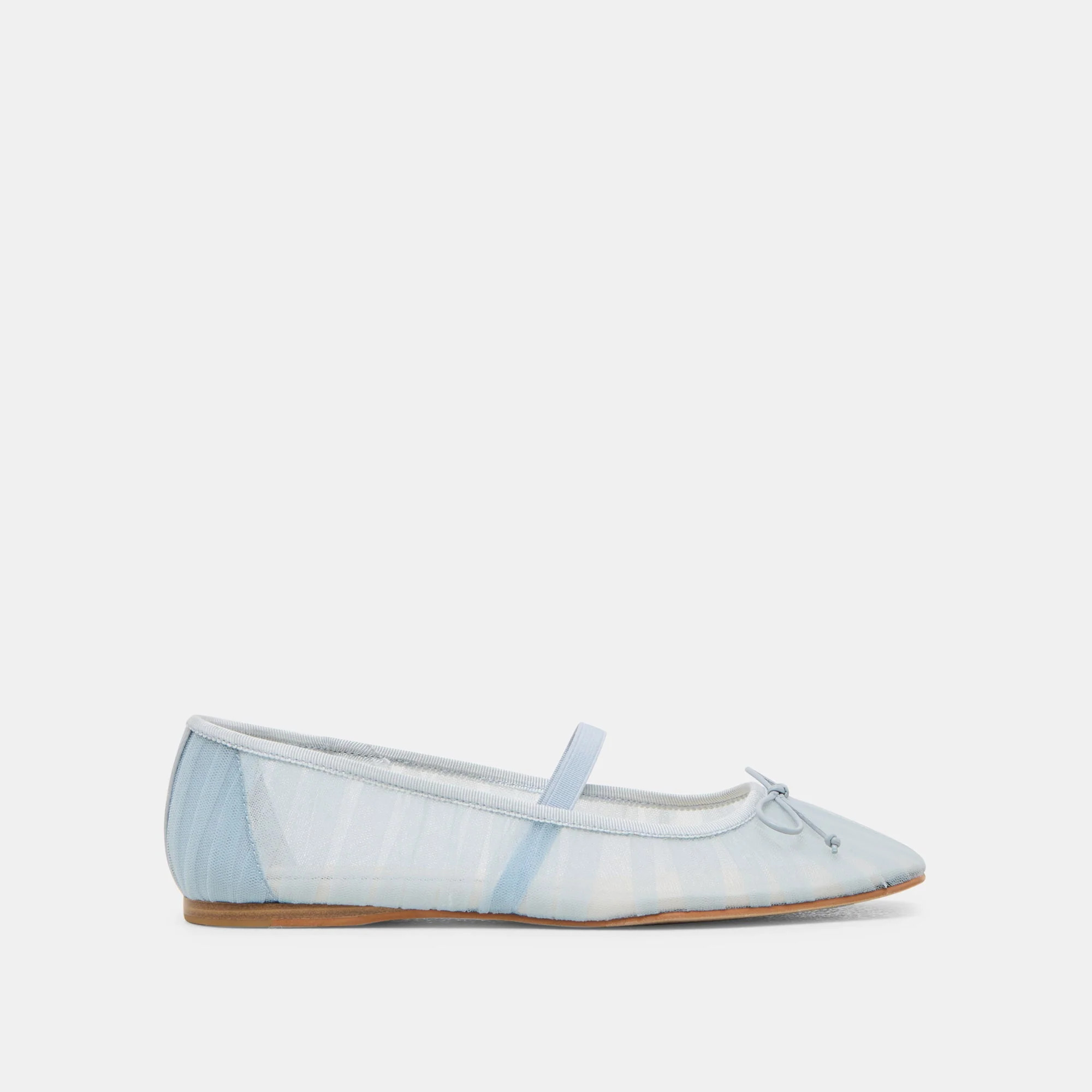 Raeven Ballet Flats Light Blue Tulle - Re:Vita | DolceVita.com