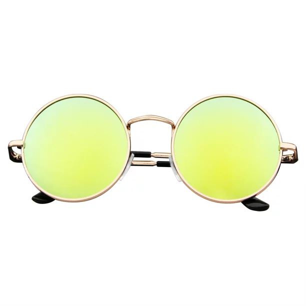 Emblem Eyewear - John Lennon Sunglasses Round Hippie Shades Retro Colored Lenses - Walmart.com | Walmart (US)