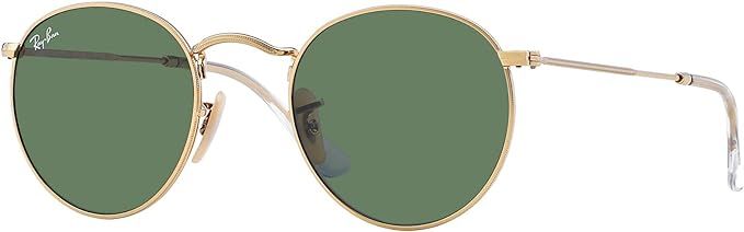 Ray-Ban RB3447 Round Metal Sunglasses + Vision Group Accessories Bundle | Amazon (US)