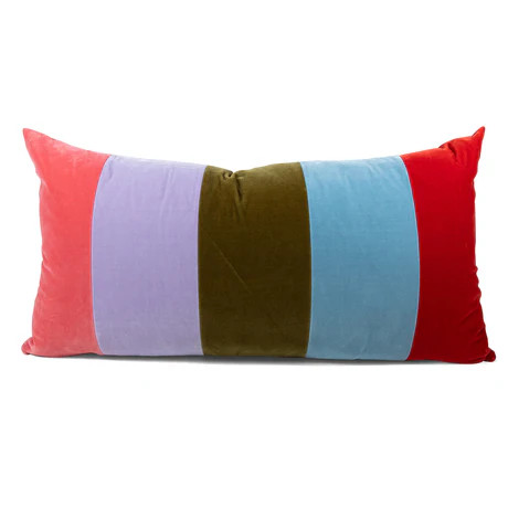 Furbish Studio - Durant Velvet Pillow - Rainbow | Furbish Studio