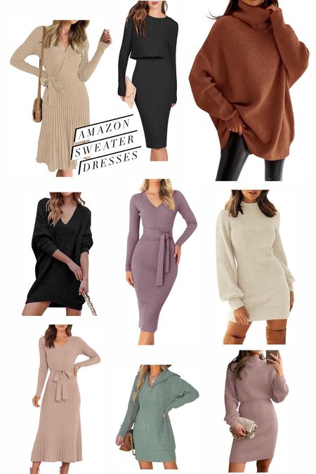 Amazon Sweater Dresses!! 

#LTKstyletip #LTKSeasonal #LTKfindsunder100