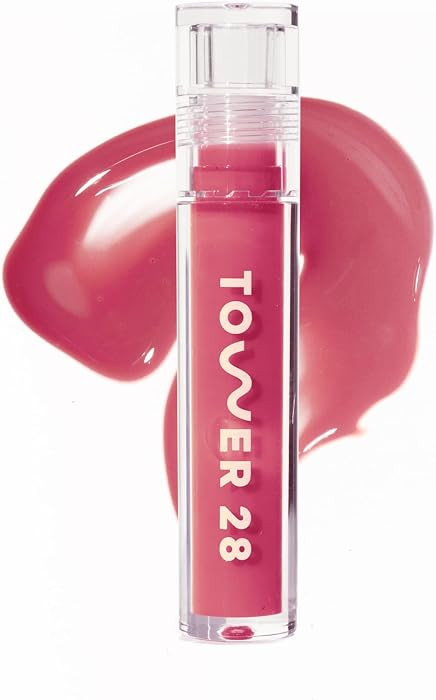 Tower 28 ShineOn Lip Gloss Jelly - Hydrating Tinted Lip Balm + Milky Gloss for Sensitive Lips - N... | Amazon (US)
