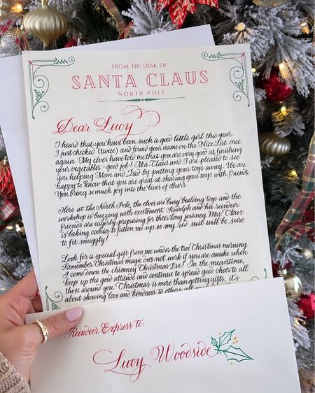 Christmas magic. Santa letter. Calligraphy  

#LTKunder50 #LTKkids #LTKSeasonal