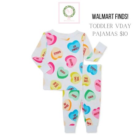 The cutest toddler pajamas spotted at Walmart!💗 Walmart kids, heart pajama set, toddler sleepwear, Walmart finds 

#LTKSeasonal #LTKbaby #LTKkids