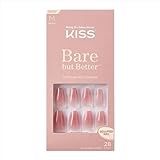 KISS Bare But Better TruNude Fake Nails Nude Nail Shades Manicure Set, 'Nude Nude', 28 Chip Proof, S | Amazon (US)