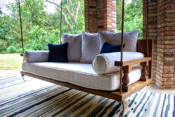 Maisie Hardwood Daybed Porch Swing | Etsy (US)