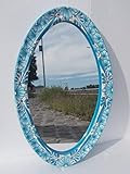 25" TALAVERA MIRROR bathroom wall decor vanity, Mexican pottery folk art hanging | Amazon (US)