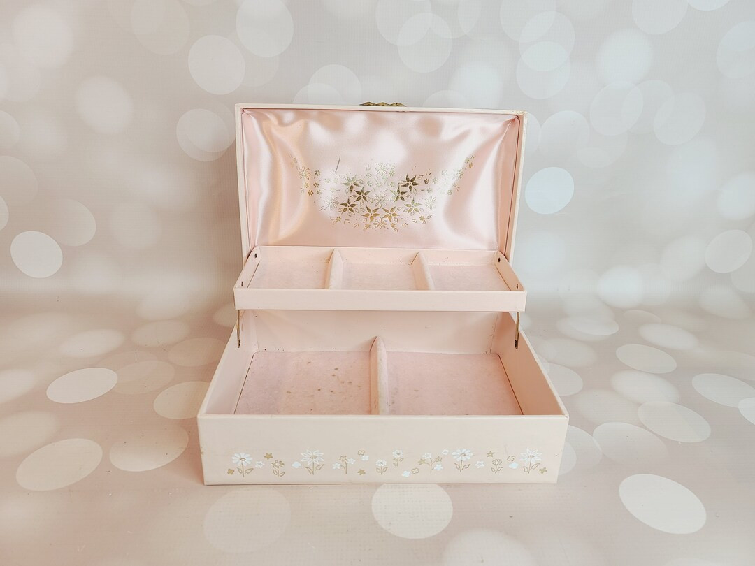 Vintage Jewelry Box, Pink | Etsy (US)